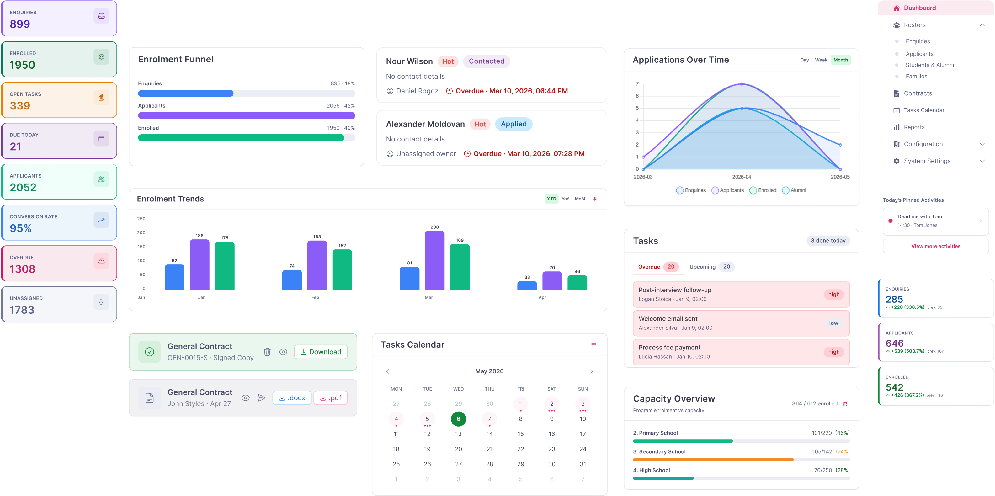 admissions CRM for international schools